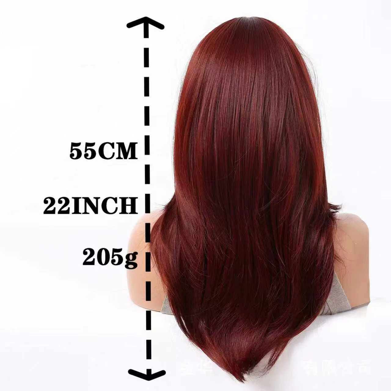 Layered Medium Straight Wig With Face Fringe Bangs Heat Resistant Synthetic Hair Wigs For Women Cosplay On Clearance Sale JOVIA