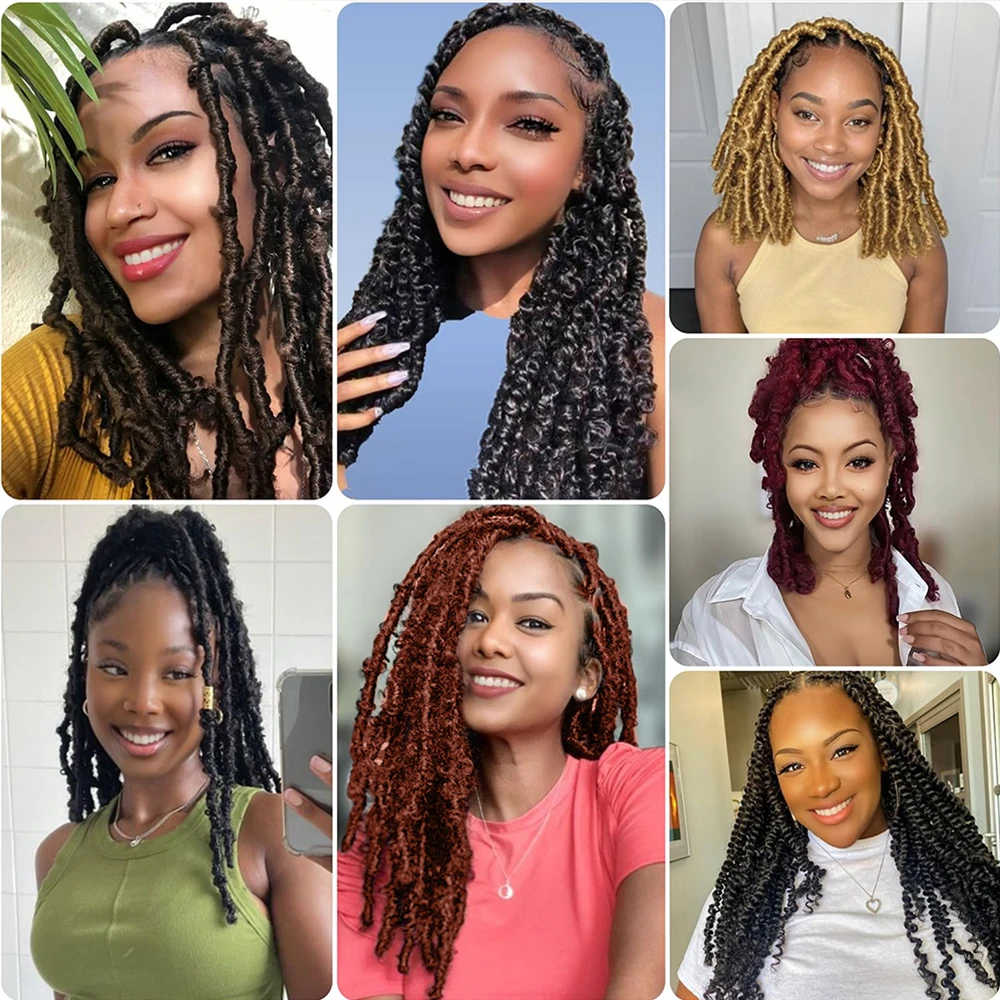 1–6 Packungen federndes Afro-Twist-Haar, Marley-Twist-Flechthaar, Marley-Haar für Frauen, synthetisches Wickelhaar für weiche Locs