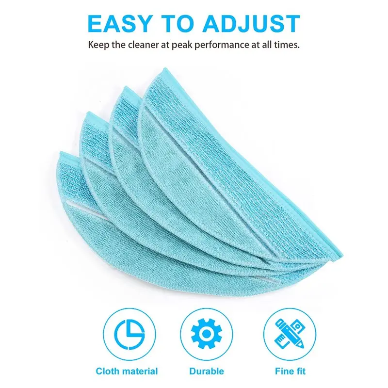 Y42A-20Pcs Mop Cloths For Cecotec Conga Ultra 2290 Accessories Robotic Vacuum Cleaner Parts