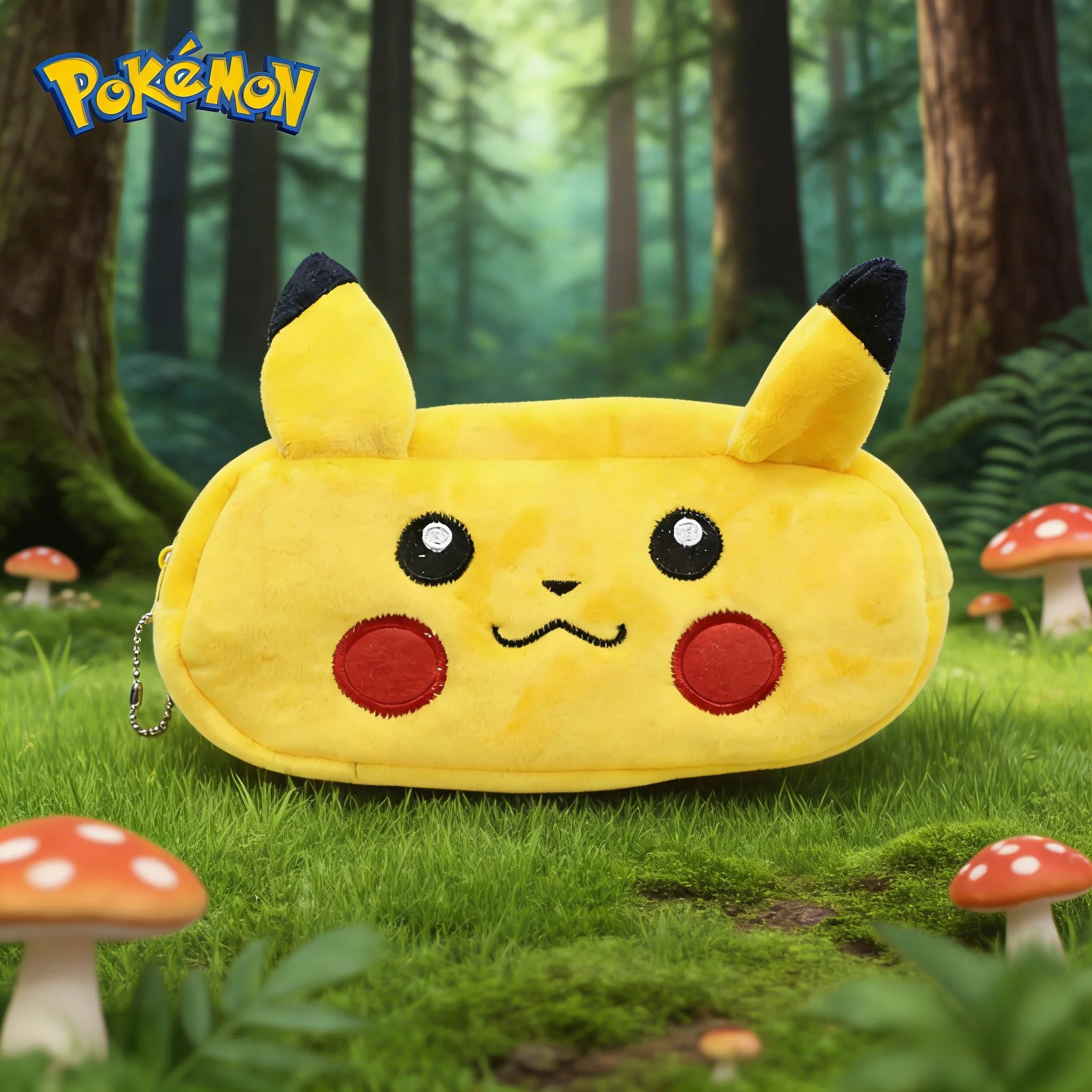 

Плюшевый пенал с изображением Пикачу из аниме Pokemon, плюшевые пеналы для мальчиков и девочек, косметичка, школьные канцелярские принадлежности, детские игрушки