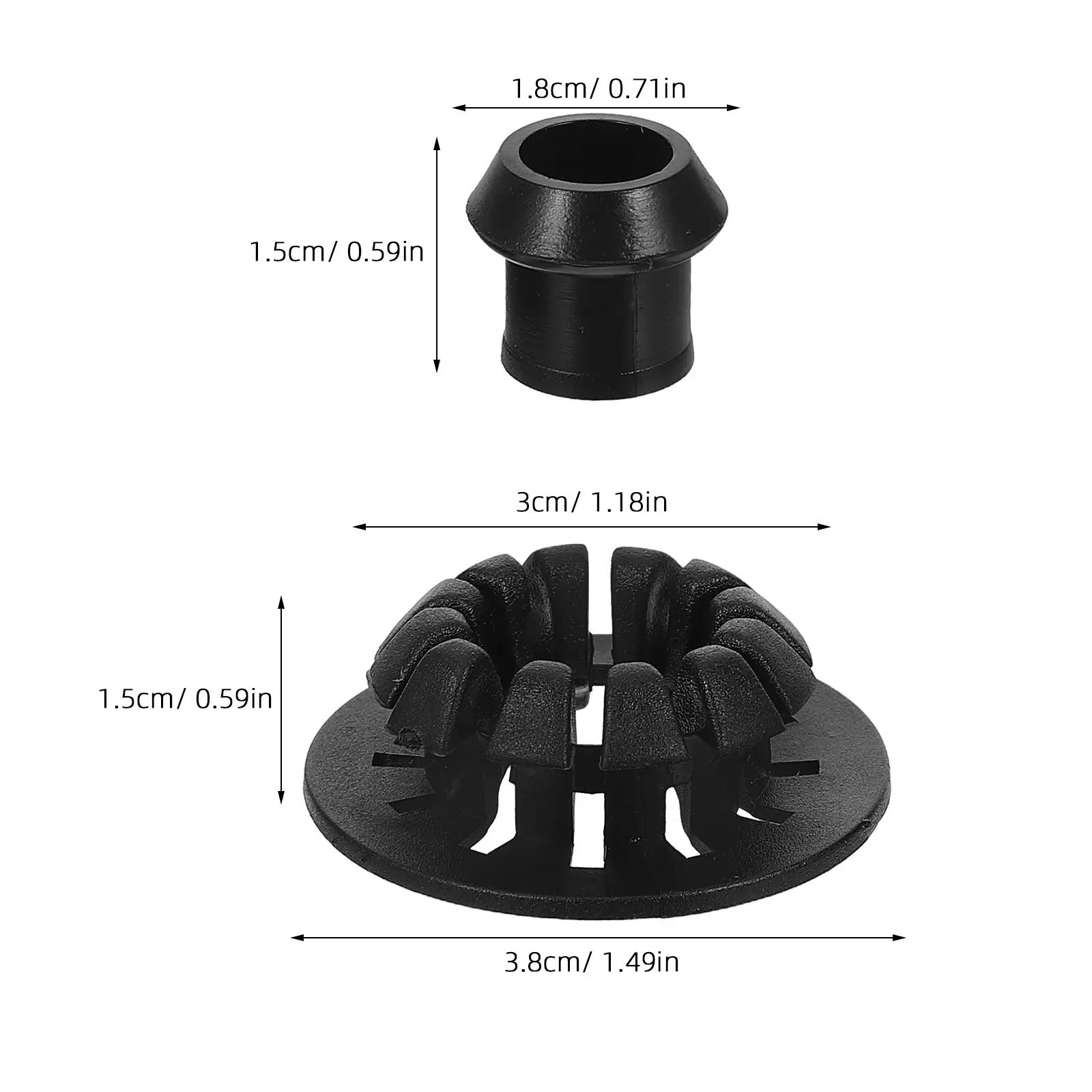 1Set Chair Back Fastener Kit Precise Fit Plastic Plugs Gap Fillers for Office Dining Leisure Chair Repair Replacement Parts