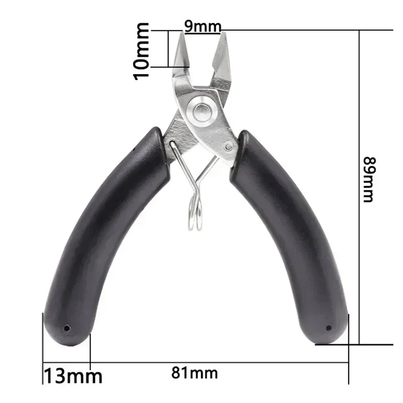 1pcs Diagonal Pliers Mini Wire Cutters Small Soft Cutting Electronic Pliers Wire Insulated Rubber Handle Model Hand Tools