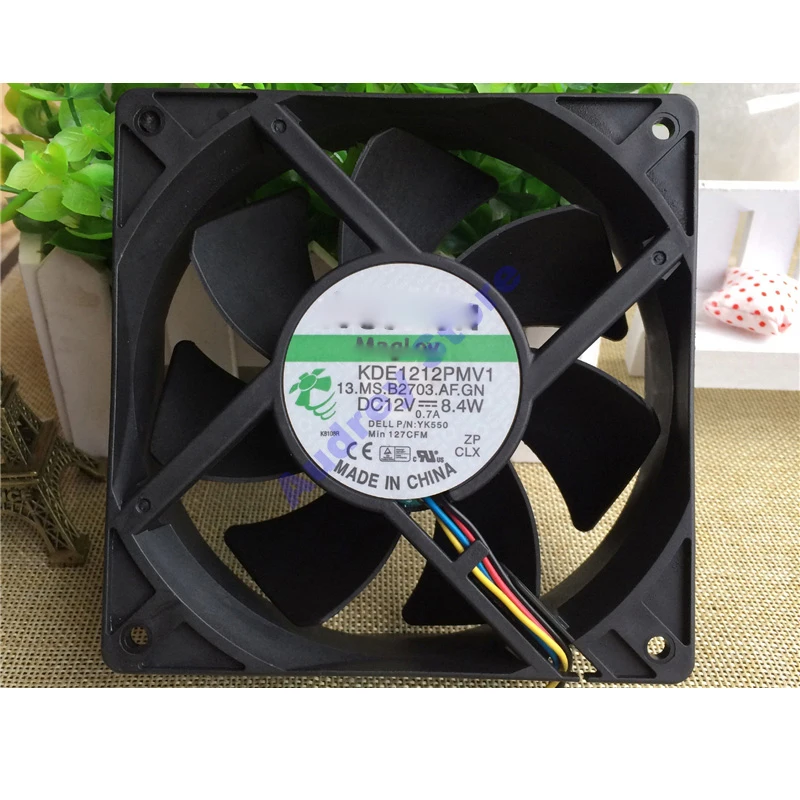 SUNON KDE1212PMV1 12CM 12038 DC12V 0.7A 8.4W Mute large air volume 4-wire fan 3000RPM 127CFM air blower