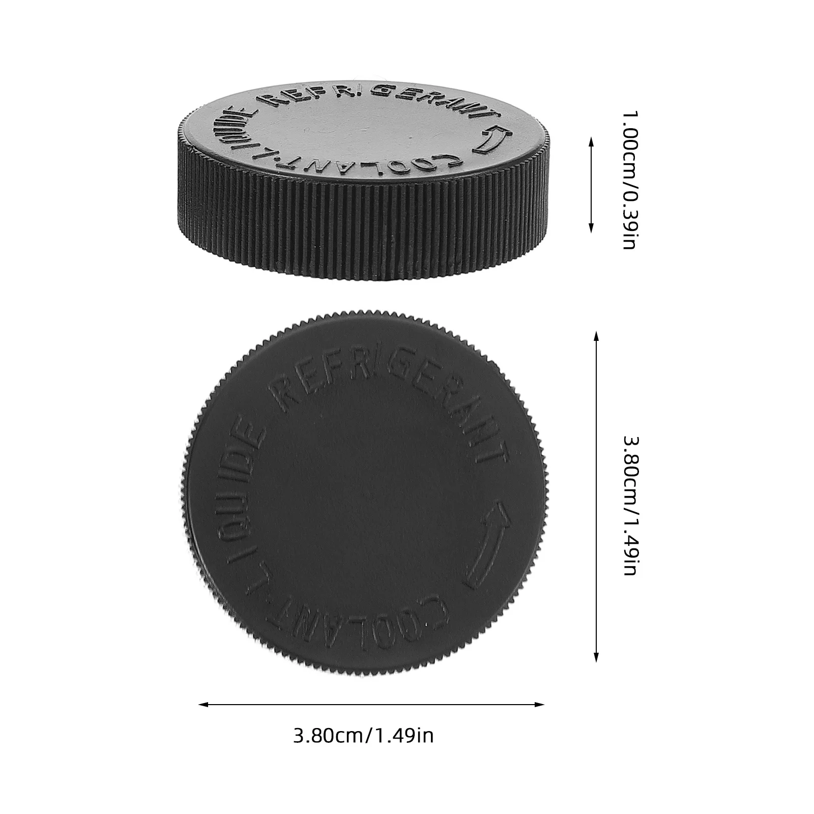 2Pcs Coolant Reservoir Cap Durable Easy Installation Leak Proof Car Radiator Tank Lid Replacement Radiator Cover