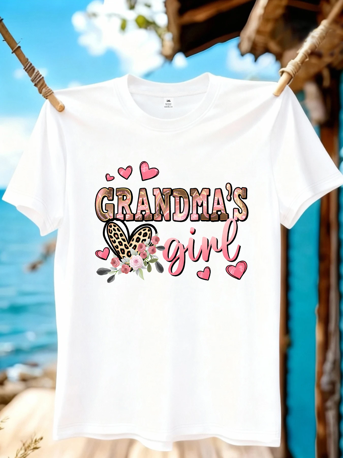 

【WZM109120】Creative letter printed plus size women's round neck summer casual short sleeved street fashion versatile T-shirt