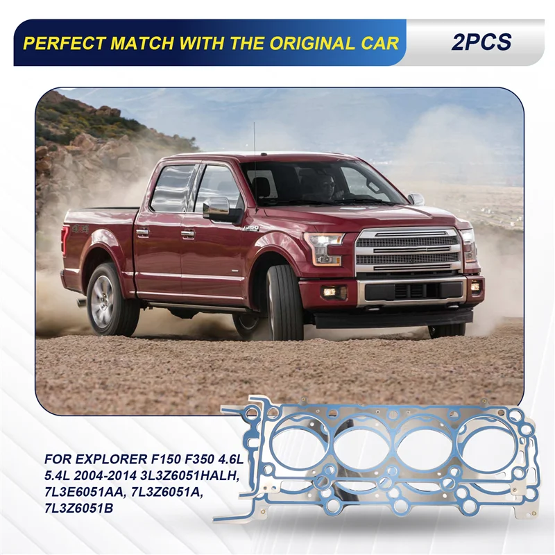 

Cylinder Head Gasket Left & Right For Ford Expedition Explorer F150 F350 4.6L 5.4L 2004-2014 7L3Z6051A, 7L3Z6051B