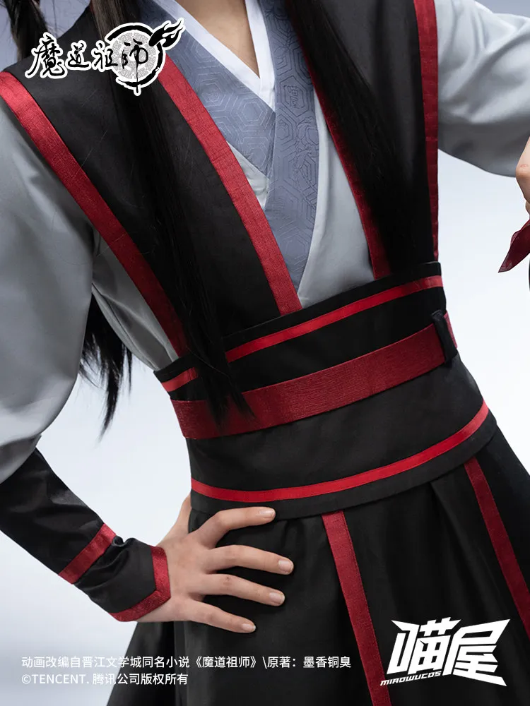 Mo Dao Zu Shi Young Wei Wuxian Cosplay Costume Anime Ancient Hanfu Robe Male Full Set MDZS Outfit Halloween cosplay costume view 4