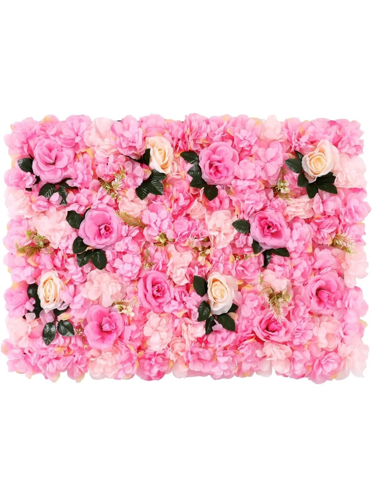 

23.62" x 15.74" Artificial Flower Wall Panels Floral Backdrop, 12Pcs Roses Wall Background for Home Decor, Party Wedding Decor