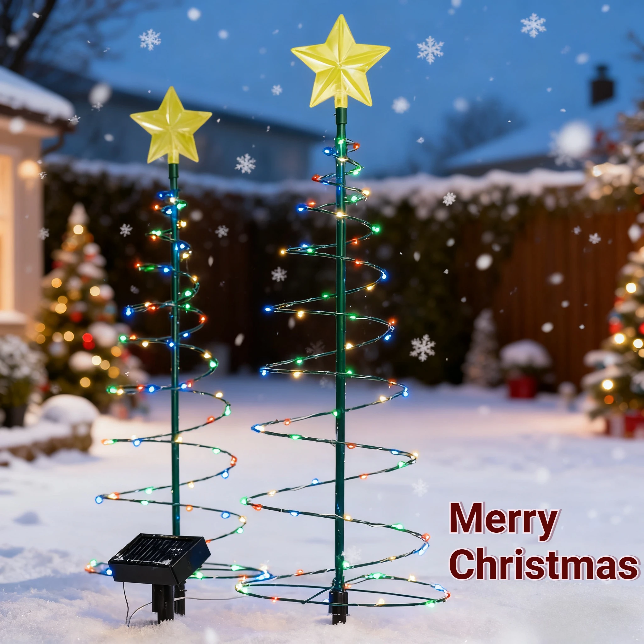 

Наружный солнечный светильник для рождественской елки, сделай сам, из кованого железа, водонепроницаемый сад, праздничная атмосфера, патио, газонный светильник