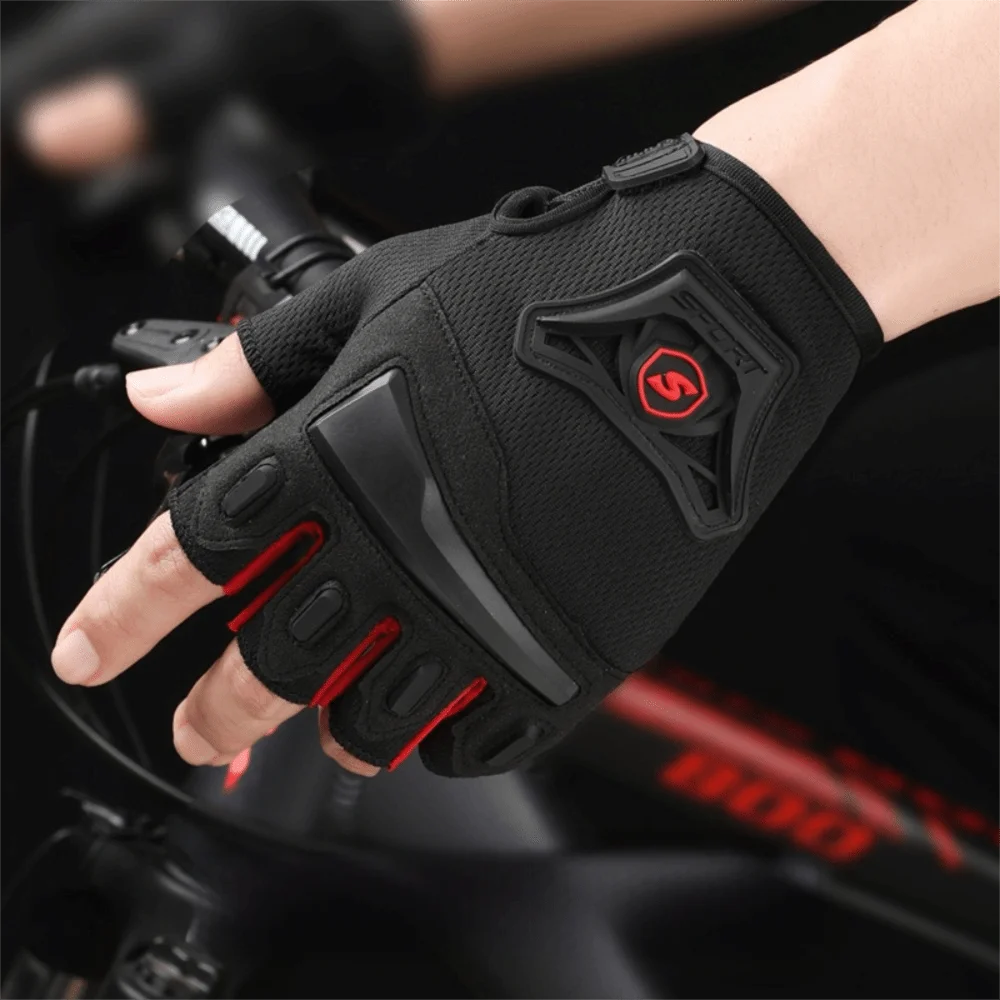 

Secure Anti Slip Motorcycle Gloves Wear-Resistant Adjustable Outdoor Sports Gloves Breathable Cycling Gloves Outdoor Fitness