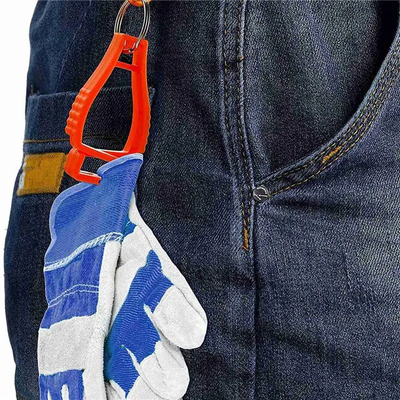 A7THK-18Pcs Glove Clips For Work Glove Holders Glove Belt Clip With Metal Carabiners For Construction Worker Guard Labor