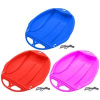 Kids Sleds for Snow Portable Sledge Toboggan Saucer Pro Outdoor Snow Sled for