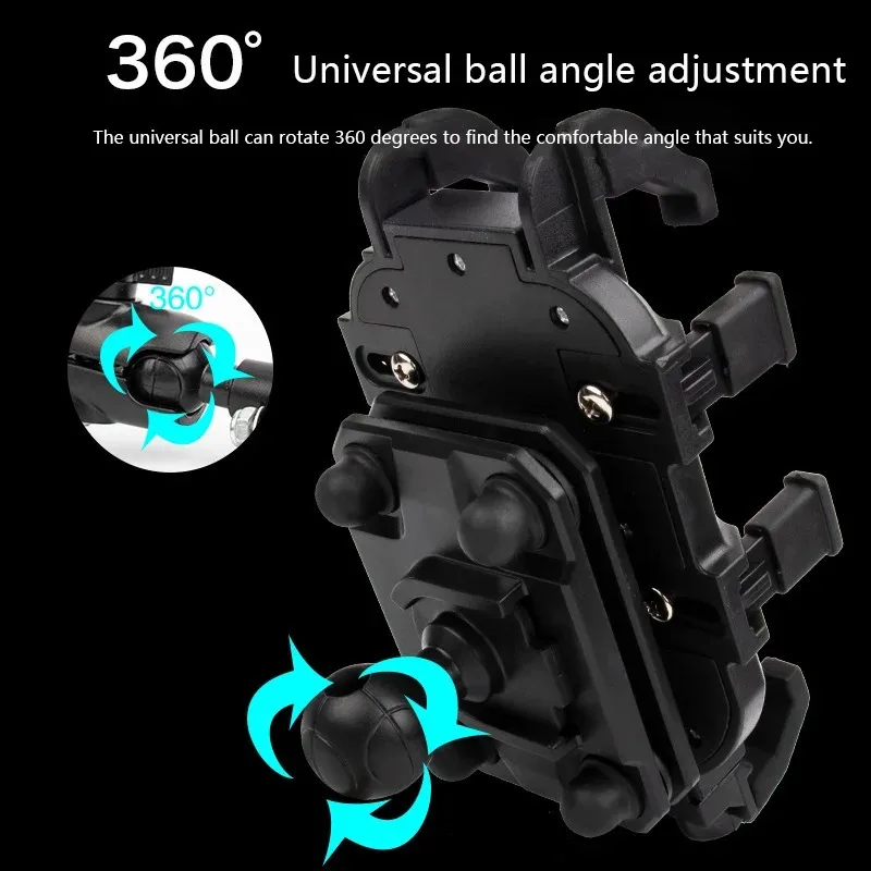 1pc Mobile Phone Holder Module Adjustable at Any Angle for Motorcycle Scooter ATV bike Cell Phone Bracket - view 3