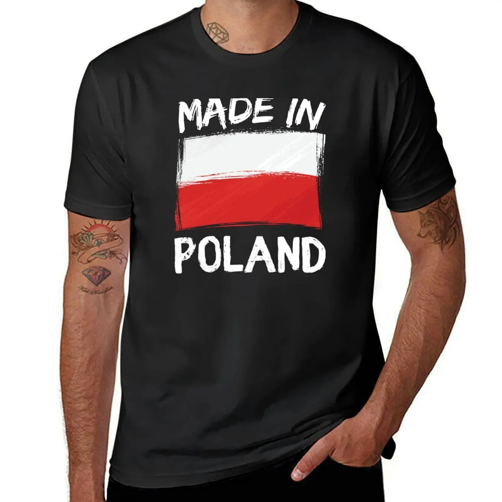 Made In Poland T-Shirt anime clothes sweat sports fans black t shirts for men