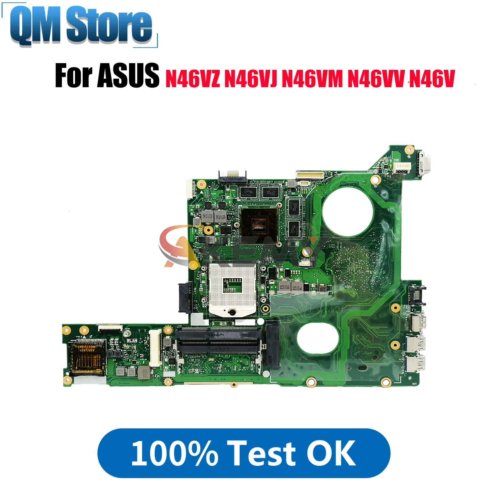 

N46VZ Материнская плата для ноутбука ASUS N46VJ N46VM N46VZ N46V N46VB N46VV Материнская плата для ноутбука в наличии 100% тестирование ОК быстрая доставка