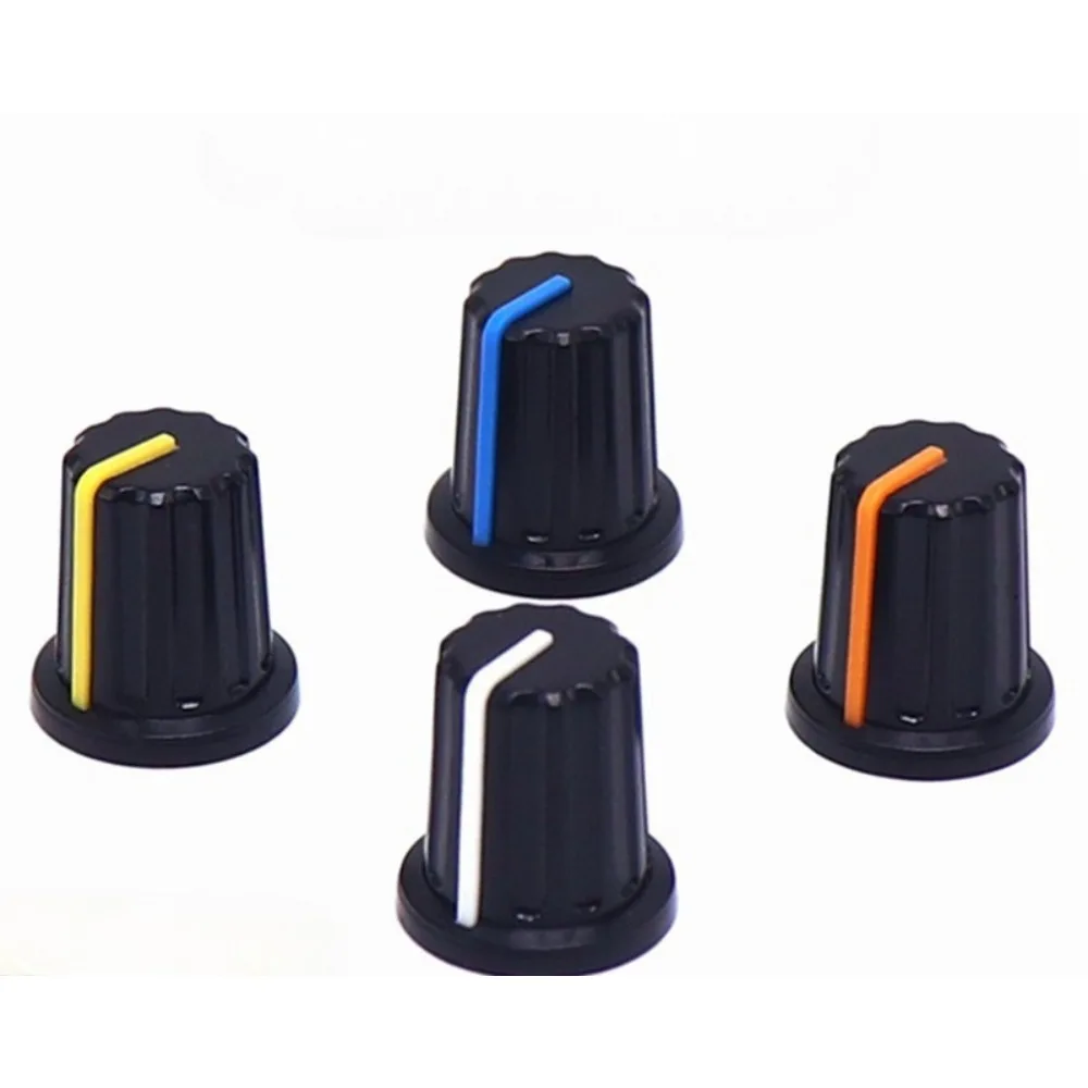 10PCS 16*17.5mm Plastic Knob Cap Potentiometer Amplifier Volume Knob Cap Electronic Device Switch Cap