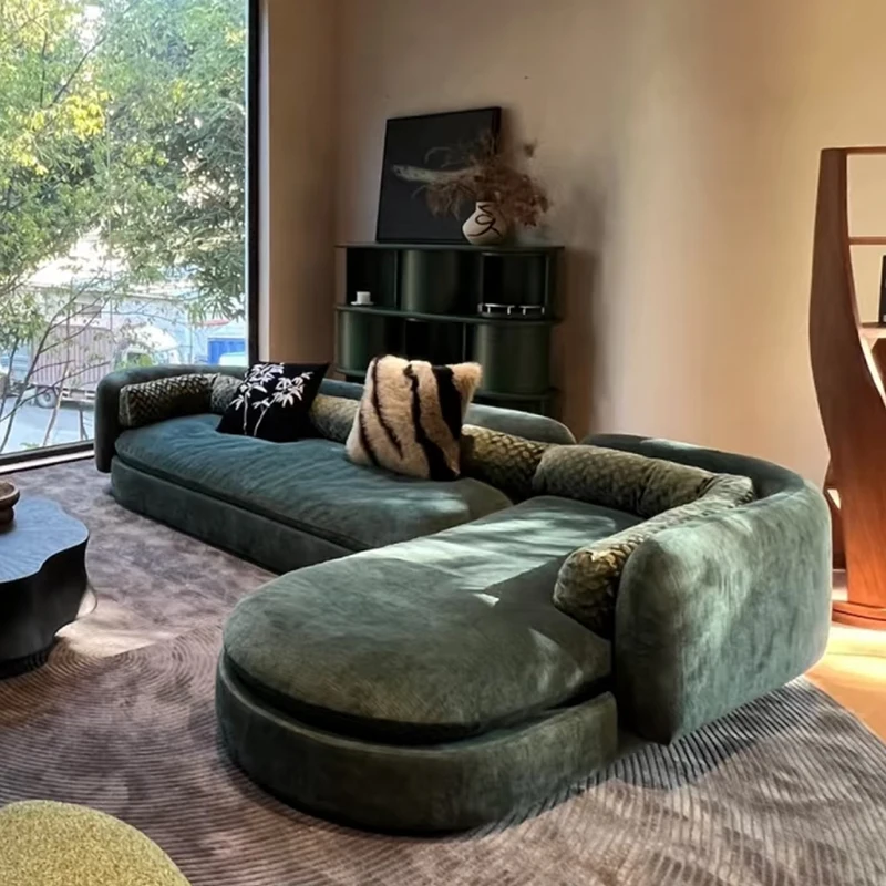 

Lightweight Luxury Fabric Modular Combo Sofa Set Sponge Filled Stainless Steel Legs