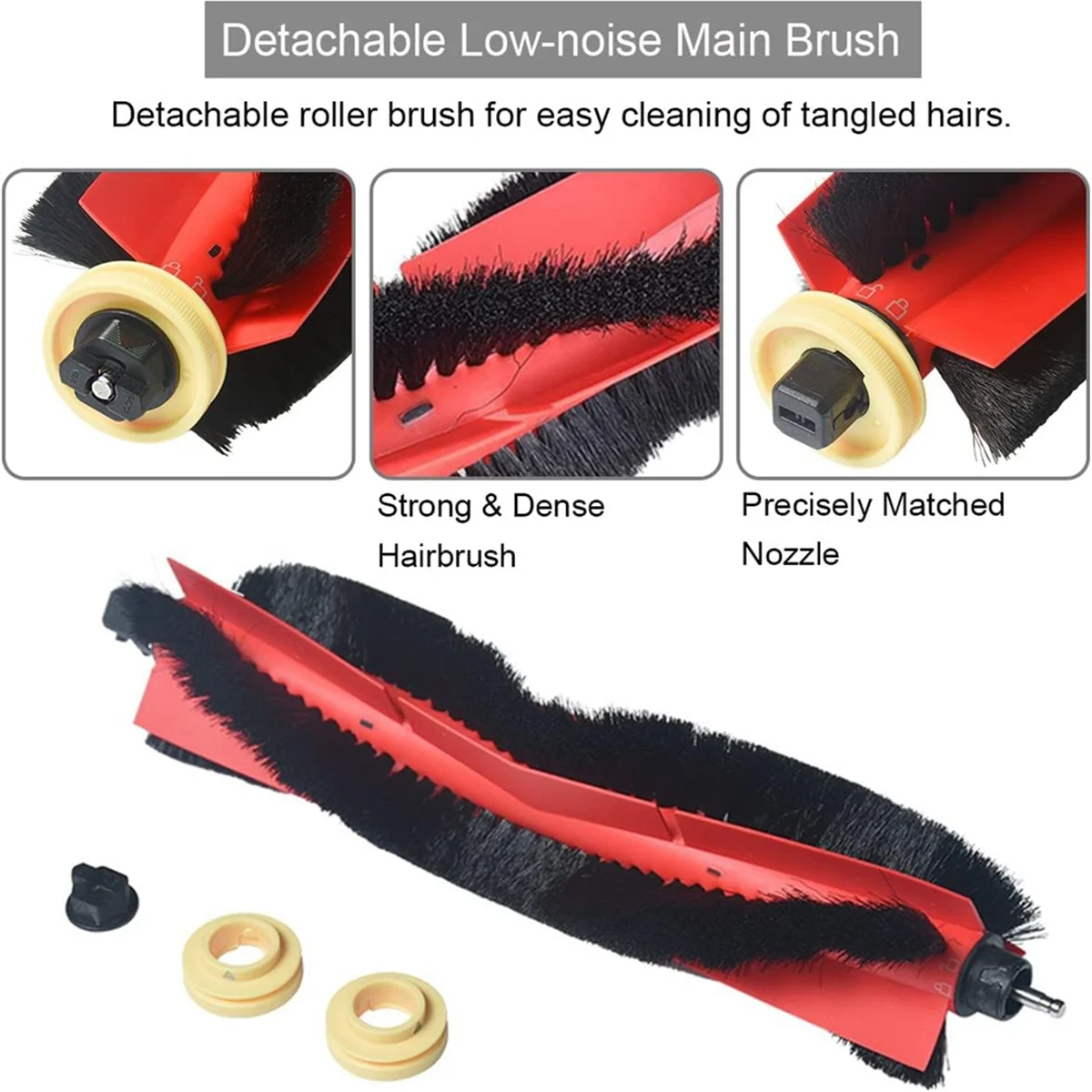 

Популярный комплект аксессуаров для пылесоса Xiaomi Roborock S5 MAX S6 S60 S65 S6 MAXV S6 Pure E4, основная боковая щетка, фильтр Hepa