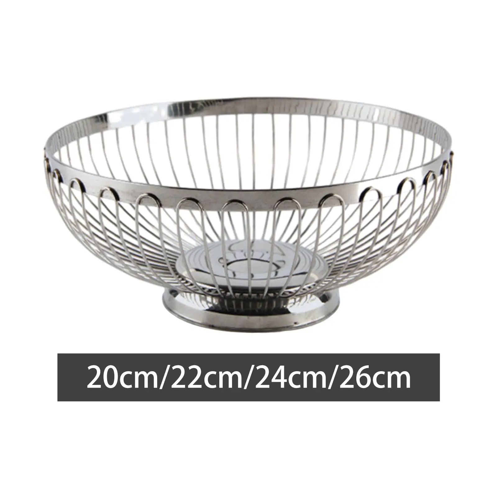 

Stainless Steel Fruit Basket Countertop Fruit Bowl Kitchen Gadgets Vegetable Basket Modern Fruit Basket Stand for Reception