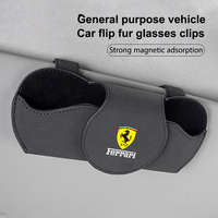 Car Glasses Case Sun Visor Glasses Holder Sunglasses Clip For Ferrari F1 F8 F80 SF90 Stradale SF90Spider 296 GTB 296 GTS 812