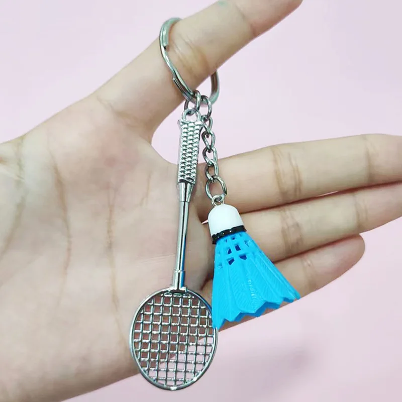 Badminton Model Keychain Creativity Bag Pendent Shuttlecock Souvenirs Prize Car Ornament Key Jewelry Accessories Gift for Friend