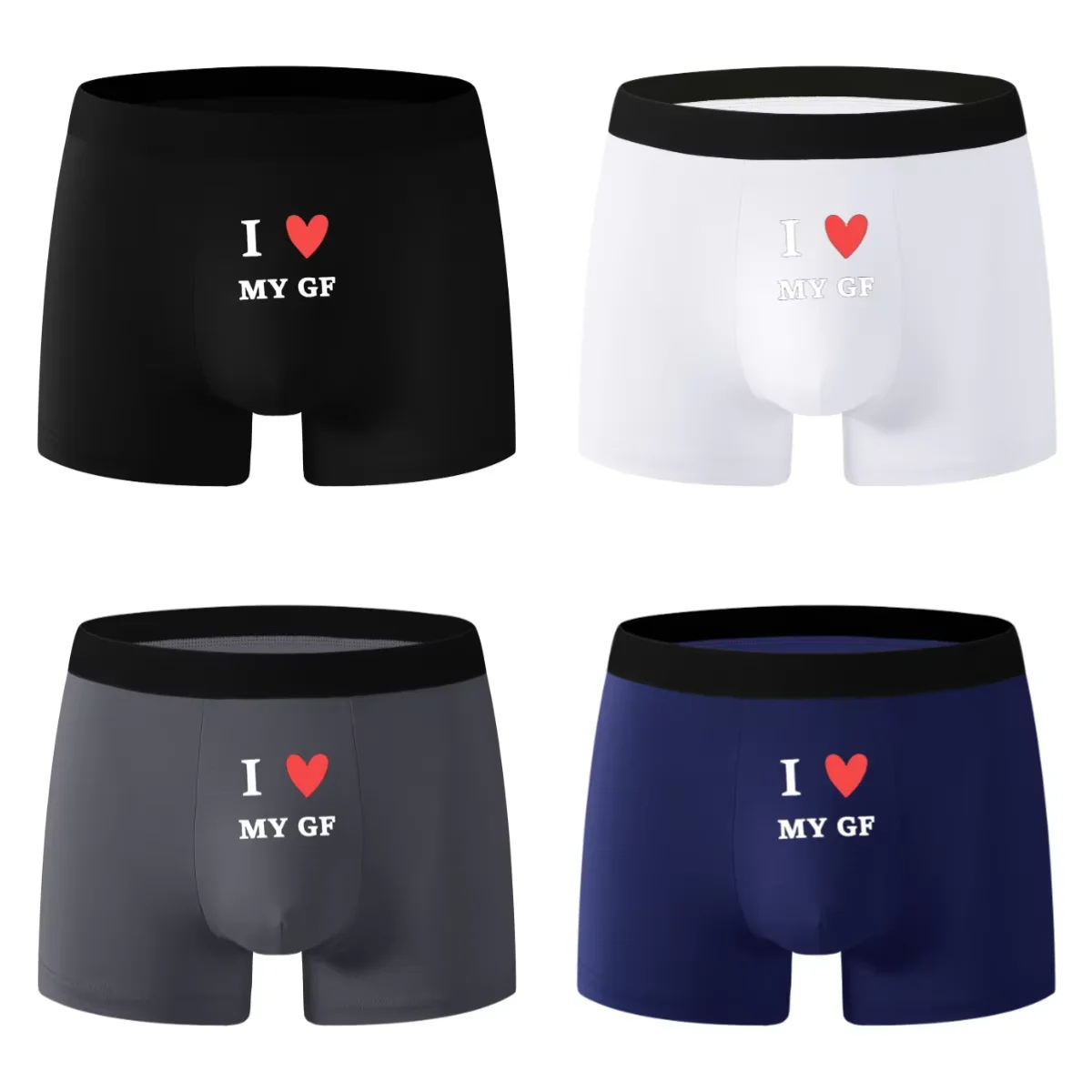 

4pcs new close-fitting boxer shorts are a musthave for men black underwear for the summer of 2025 is comfortable High quality