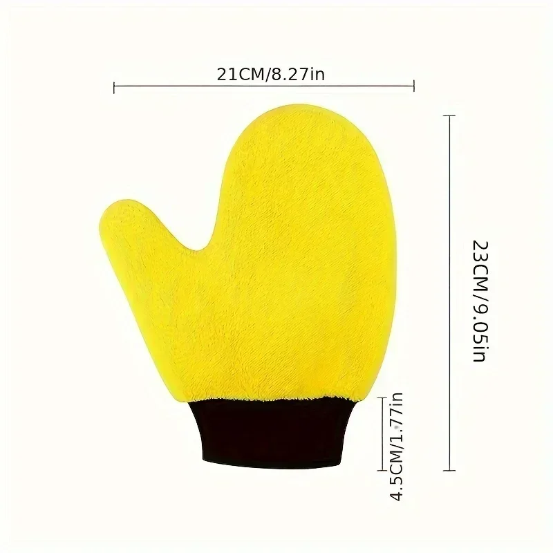 قفازات تنظيف السيارات عالية الجودة الأكثر مبيعا لينة ستوكات على الوجهين امتصاص الماء قفاز منشفة أدوات تنظيف السيارات #3