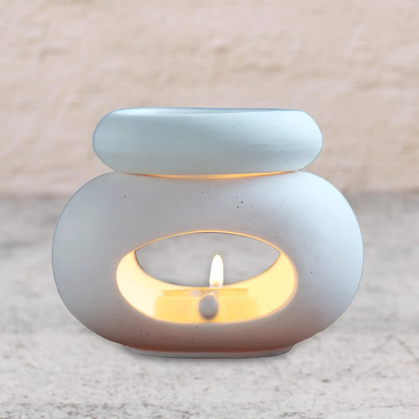 Essential Oil Burner Candle Melting Heater Table Centerpiece Aroma Diffuser Burner Waxes Melt Burner for SPA Office Bedroom Yoga