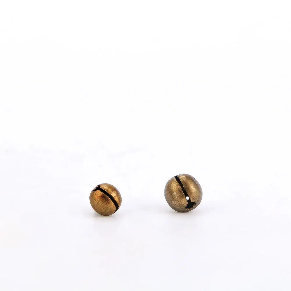 6/8mm Metal Jingle Bell Ornaments Loose Beads Pendant Decoration Home Accessories DIY Crafts