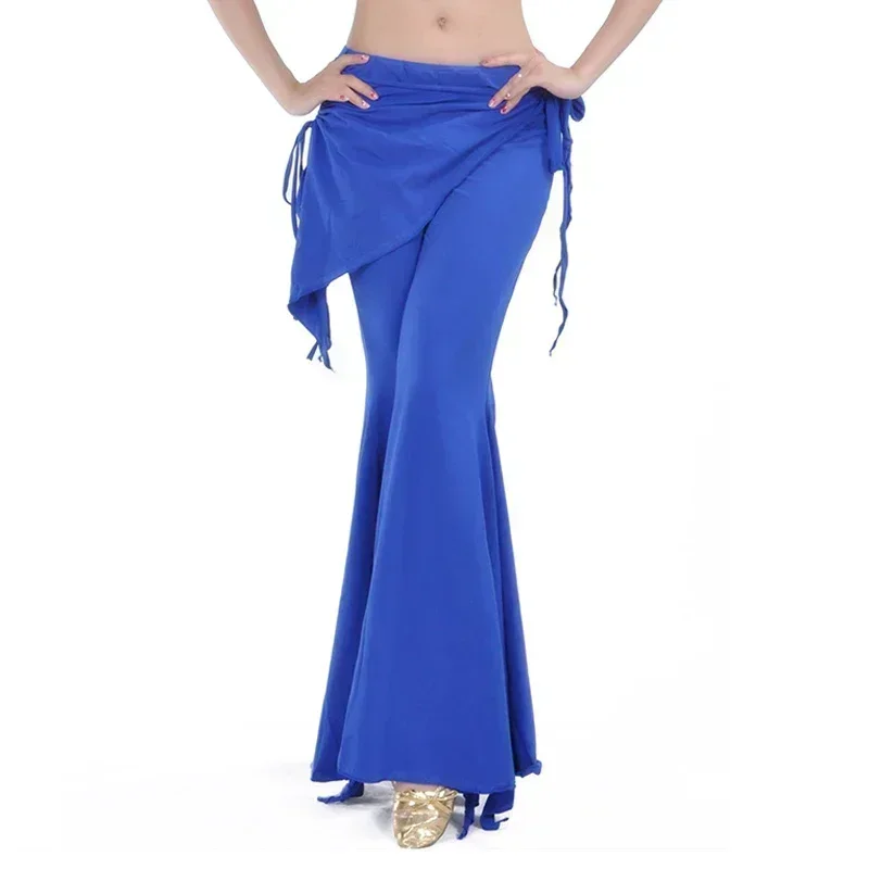 Women Tribal Belly Dance Pants Belly Dance Harem Pant Adult Side Opening Trousers Practice Dance Costume