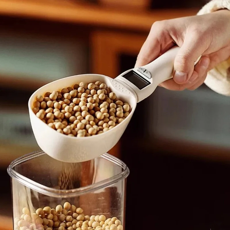 New Portable Pet Food Scale Electronic Precision Gram Meter Measuring Spoon Baby Milk Powder Spoon Scale Food Supplement Scale