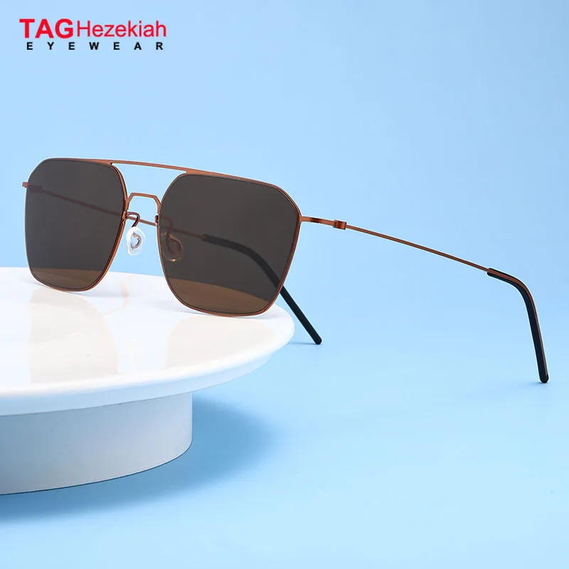 

TAG Hezekiah 2025 Danish Design Sunglasses Men Ultralight titanium 8809 Sunglass Women Outdoor Driving UV400 square Sun Glasses