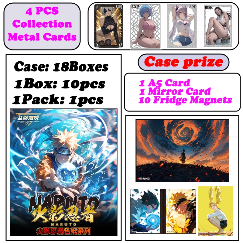 

Newest Yiyouchaowan Naruto Wave 1 Japanese Anime Konoha Bonds Collection Cards Hinata Sakura Sasuke Booster Box TCG Hobby Gifts