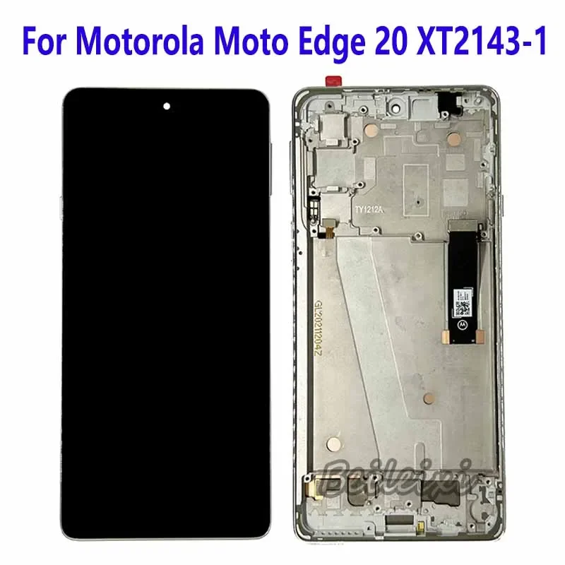 For Motorola Moto Edge 20 XT2143-1 LCD Display Touch Screen Digitizer Assembly For Moto Edge 20 Replacement Accessory