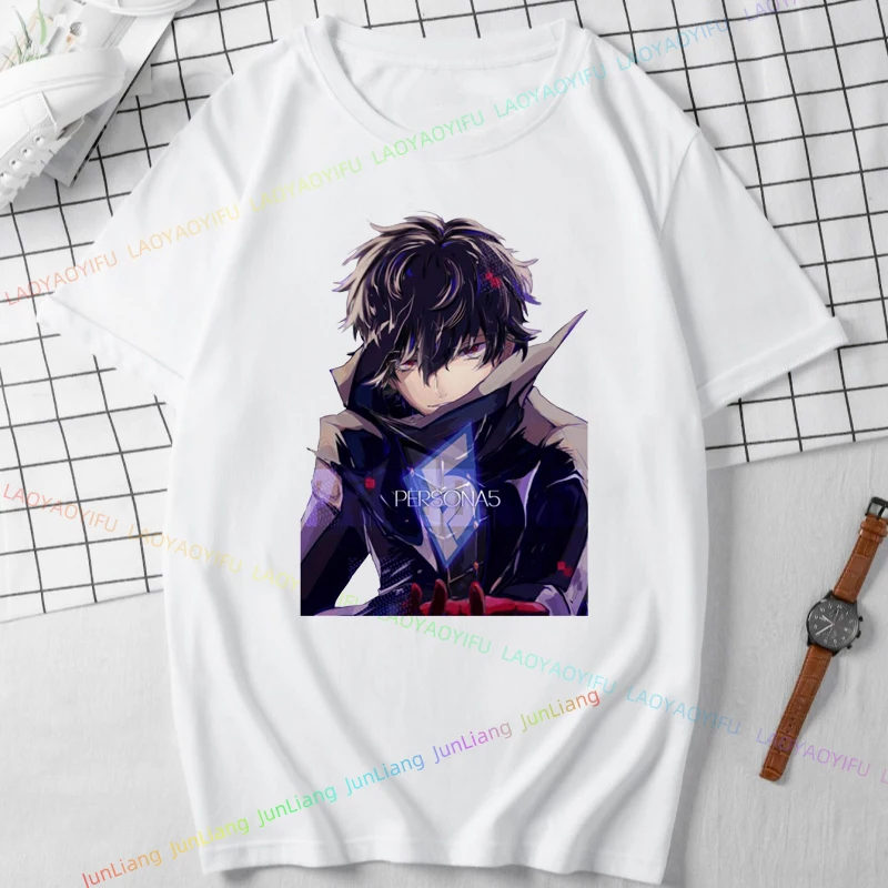 Persona 5 Me and Myself TShirt Unisex  Short Sleeve 100% Cotton Breathable Gamer Gift Shirt