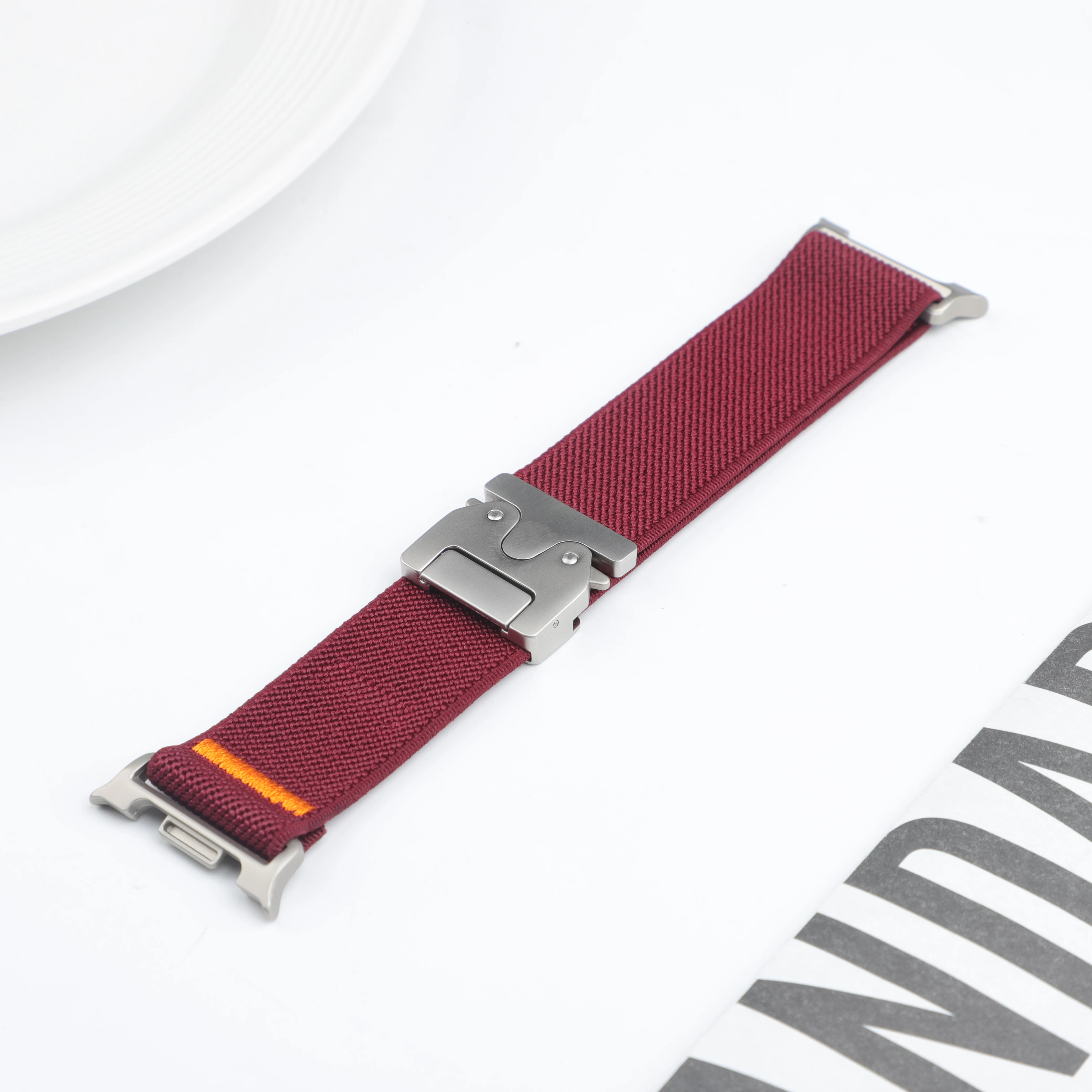 Fallschirmgurt für Samsung Galaxy Watch 8 9 40 mm 44 mm Stretch-Nylon-Armband für Galaxy Watch 8 Classic 46 mm