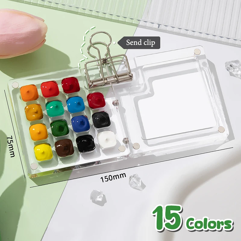 

New Travel Watercolour Paint Palette Set Mini Pocket Artist Watercolor Paint Palette Travel Sets For Painters Artists Students