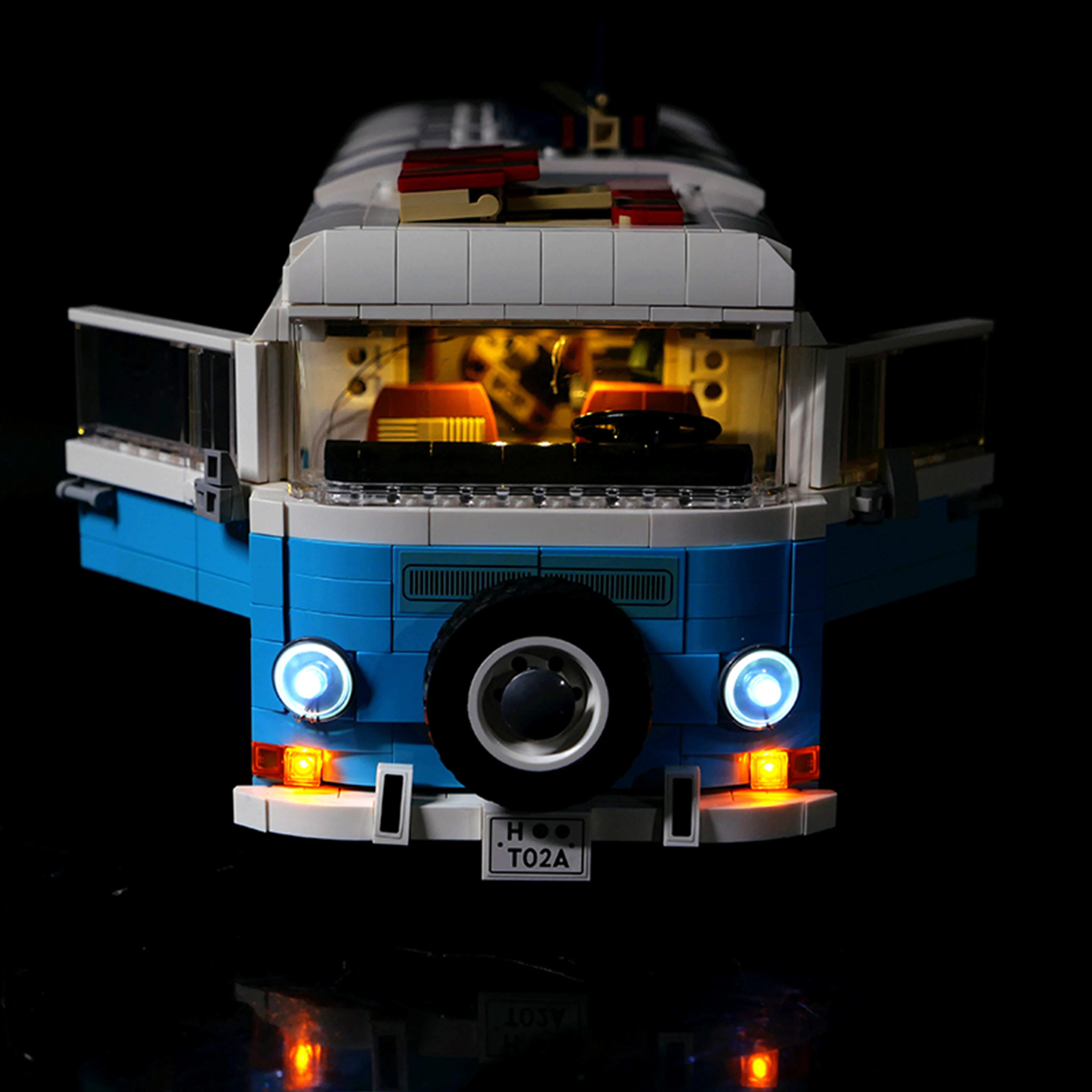 LED Light Kit Compatible with 10279 Vintage Van Building Block Model, DIY Lighting Accessories for Decoration Display