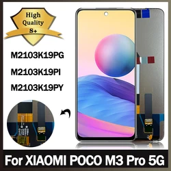 6.5'' Screen For Xiaomi Poco M3Pro LCD Display Touch Digitizer For Poco M3 Pro 5G M2103K19PG M2103K19PI Screen with Frame