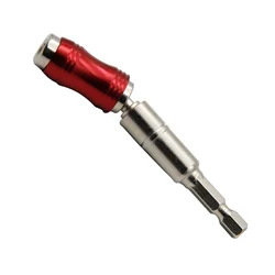 1PC Red Curved Hexagonal Handle Directional Extension Rod Magnetic Screw Drill Tip Universal Adapter Electric Tool Accessories