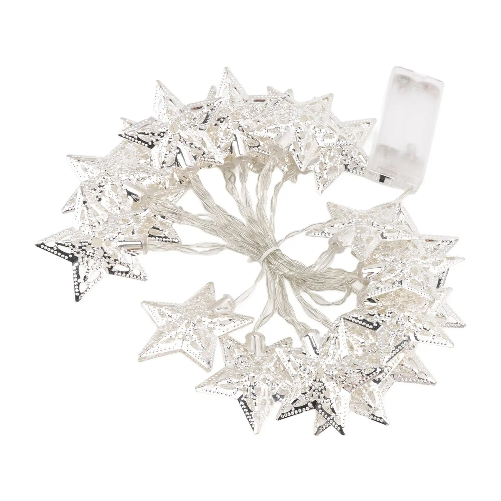 반짝이는 별 LED 스트링 라이트 20개 발코니 발렌타인 데이 정원 파티 울타리 장식용 요정 조명