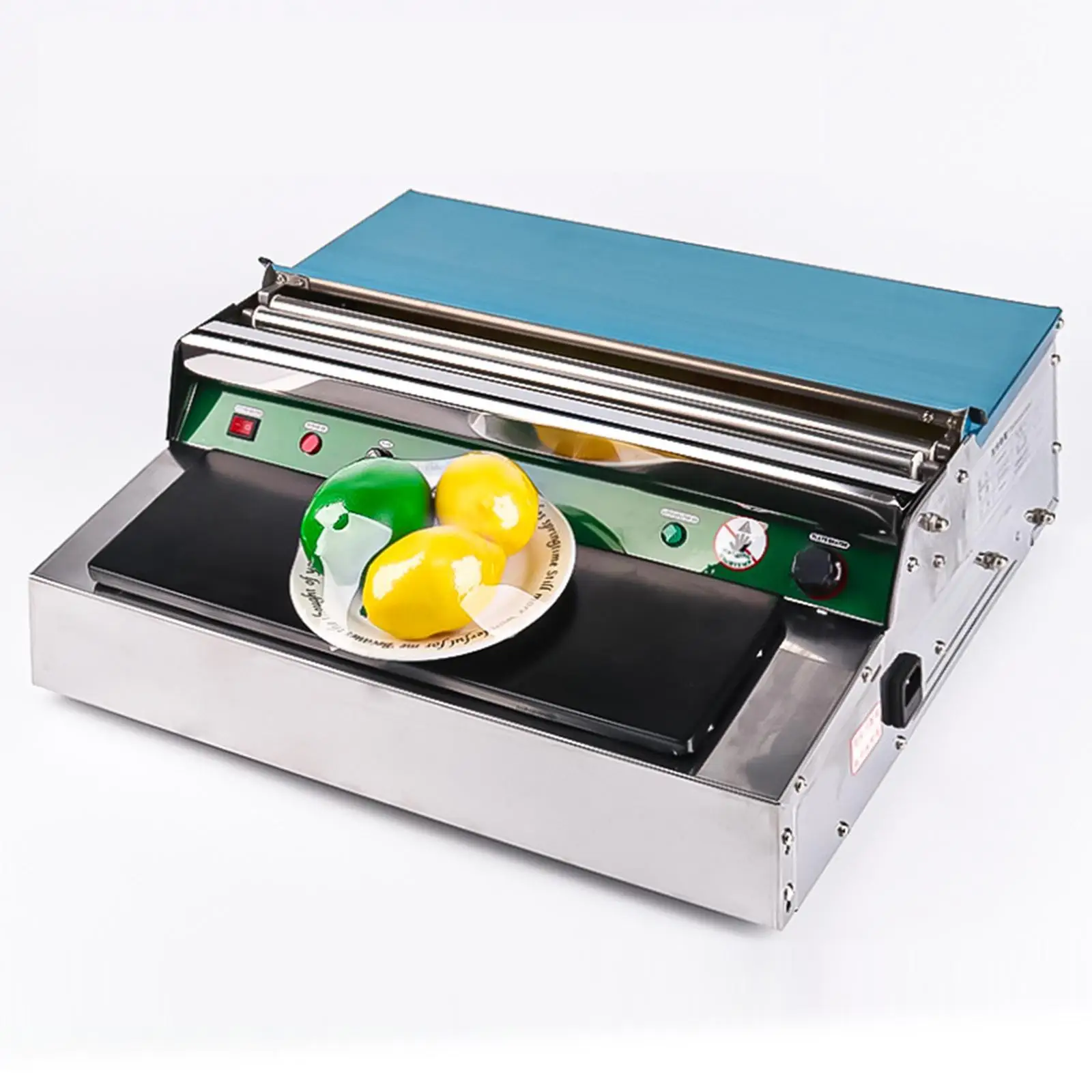 Supermarket Fresh Fruit Wrapper Stainless Steel Hand Wrapping Machine Electric Sealing Machine for Food Packaging with Film