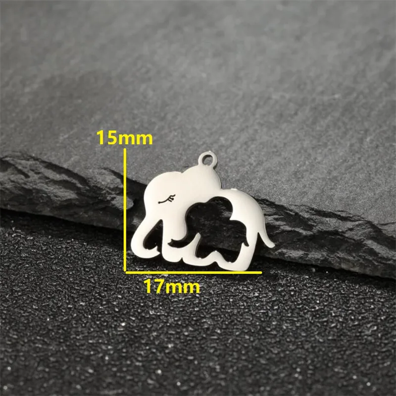 5pc/lot Cute Cat Tiger Rabbit Pendant Women Cartoon Stainless Steel Animal DIY Jewelry Making Koala Charm Necklace Accessories view 2