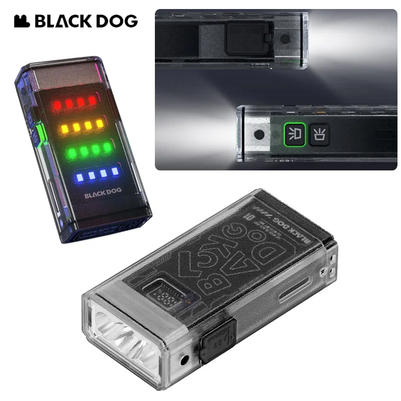 

Naturehike BLACKDOG Outdoor Flashlight Multifunctional Strong Light 3000LM Camping Emergency Lamp Rechargeable Waterproof LED