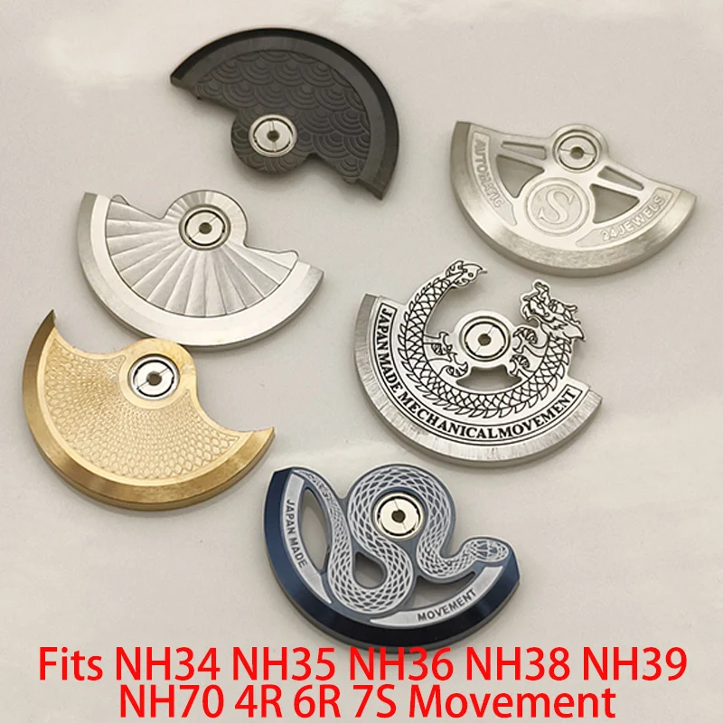 

NH35 Movement Automatic Hammer Rotor Fits 7S26 NH70 NH34 NH35 NH36 NH38 NH39 4R 6R Movement Men's Watch Accessories Refit