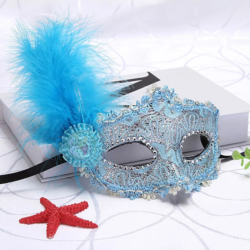 Sexy Ladies Masquerade Ball Mask Feather Mask Christmas Mask Halloween Mask masquerade ball forbirthday party stage performance