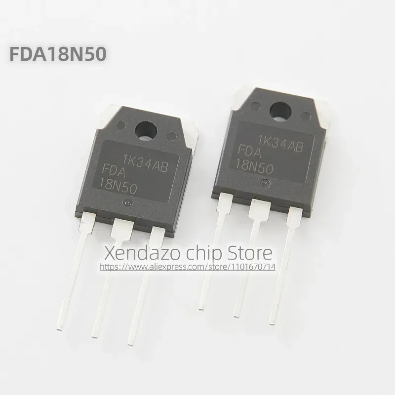 5pcs/lot FDA18N50 18N50 TO-3P package Original genuine 18A 500V MOS field-effect transistor