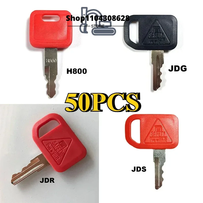 50PCS Ignition switch keys for H800 / JDG / JDR / JDS Excavator Key Accessories