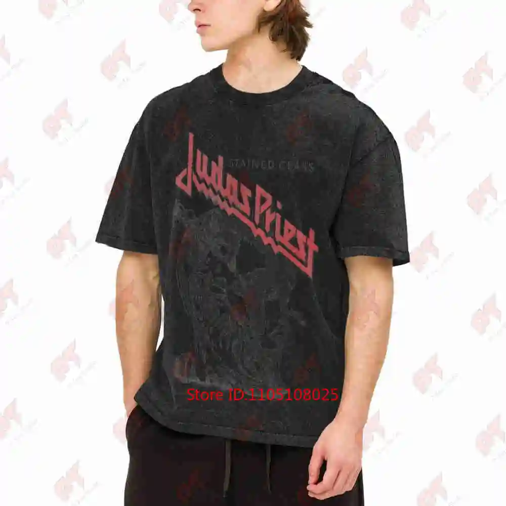 Stained Class Black On White Vintage Washed Tee Pure Cotton T-Shirt