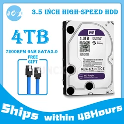 WD Purple 4 ТБ Внутренний жесткий диск для наблюдения 3,5 